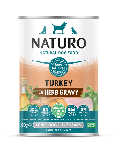 Pavo en Salsa de Hierbas - Grain & Gluten Free | Perro Adulto