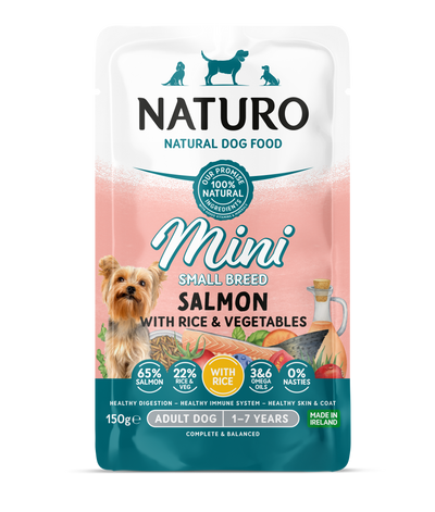 Mini Salmón con Arroz y Vegetales | Perro Adulto