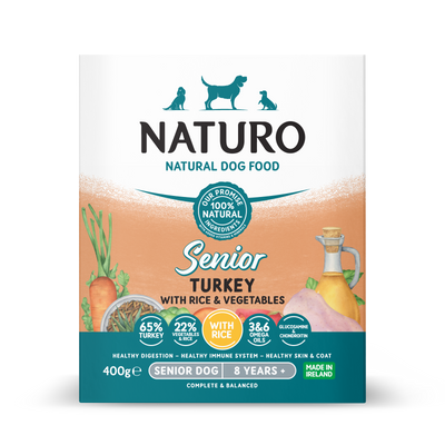 Pavo con Arroz y Vegetales | Perro Senior