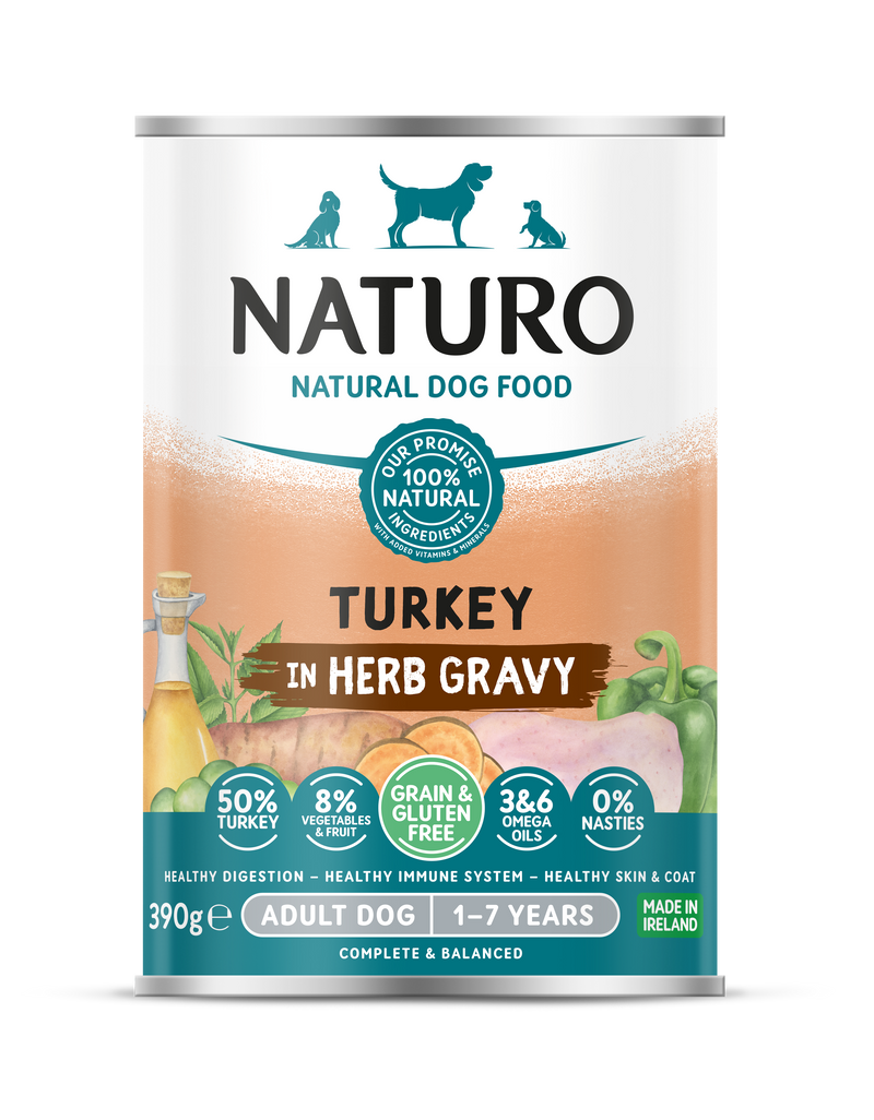 Pavo en Salsa de Hierbas - Grain & Gluten Free | Perro Adulto