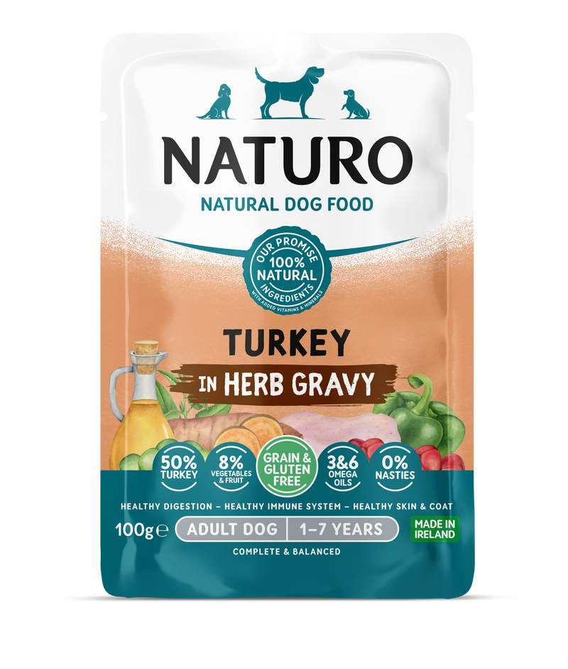 Mini Pavo en Salsa de Hierbas - Grain & Gluten Free | Perro Adulto