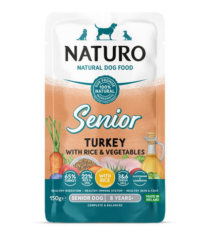 Mini Pavo con Arroz y Vegetales | Perro Senior